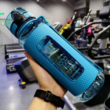 HULIANFU UZSPACE Sports Water Bottles Gym Leak-proof Drop-proof Portable Shaker Outdoor Travel Kettle Plastic Drink Water Bottle BPA Free