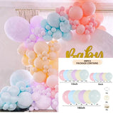 HULIANFU QIFU Macaron Balloons Garland Latex Ballons Arch Happy Birthday Party Decor Kids Adult Wedding Baloon Chain Baby Shower Balon