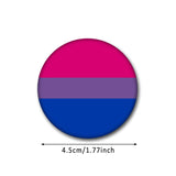 HULIANFU Pride Rainbow Flag Badge Round Icons Gay Pins Homosexual Love Metal Badges Decorative Brooch Pins Jewelry Accessories Gifts