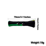 HULIANFU TOPPUFF Glass Smoking Pipe 20MM Camouflage Horn Shape Silicone Tobacco Pipe One Hitter Dugout Pipes Smoke Accessories
