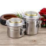 HULIANFU MUXIANG Tobacco Humidor Humidifier Cigar Humidor Jar Tobacco Pipes Smoking Accessories Humidor Box Travel Stainless Steel Gift