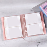 HULIANFU Kpop Card Binder 3inch Photo Album Hollow Love Heart Model Photocard Holder Plaid Album Instax Mini Album For Cards Collect Book