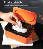 HULIANFU New   Plastic Tissue Box With Lid Wet Tissue Holder Baby Wipes Paper Storage Box Paper Towel Dispenser Home Napkin Organizer