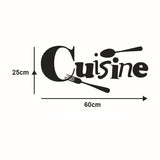 HULIANFU Kitchen Wall Stickers Vinyl Wall Decals for Kitchen English Quote Home Decor Art Decorative Stickers PVC Dining Room For Bar PVC