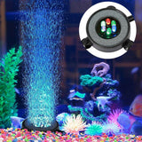 HULIANFU Underwater Submersible Fish Tank Light Color Changing LED Air Bubble Light Aquarium Air Bubble Lamp Making Oxygen for Fish Tank