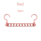 HULIANFU Magic 9-hole Support Circle Clothes Hanger Clothes Drying Rack Multifunction Plastic clothes rack Home Storage Hangers