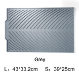 HULIANFU Silicone Square Dish Drying Mat Heat Resistant Draining Tableware Durable Pad Mat for Dishes Table Placemats Kitchen Accessories