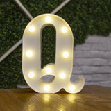 HULIANFU Luxury Alphabet Letter LED Lights Luminous Number Lamp  Battery Night Light for Home Wedding Birthday Christmas Party Decoration