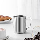HULIANFU Stainless Steel Milk Frothing Pitcher Espresso Steam Coffee Barista Craft Latte Cappuccino Milk Cream Cup Frothing Jug Pitcher