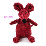 HULIANFU Plush Dog Toy Animals Shape Bite Resistant Squeaky Toys Corduroy Dog Toys for Small Large Dogs Puppy Pets Training Accessories