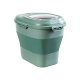 HULIANFU Pet Dog Food Storage Container 23L Dry Cat Food Box Bag Moisture Proof Seal Airtight with Measuring Cup Kitten Litter Products
