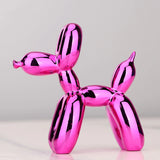 HULIANFU Nordic Resin Dog Crafts electroplating balloon dog sculpture home decorations modern living room desktop animal decor Ornament