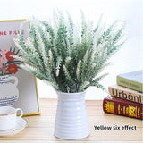 HULIANFU 2023 A Bunch of Provence Lavender Plastic Artificial Flowers False Plants Wedding Home Decoration Christmas Table Decoration