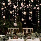 HULIANFU Merry Christmas Decorations for Home 4M Twinkle Star Paper Garland New Year  Noel ChristmasTree Ornaments Kerst  Navidad