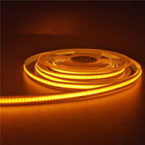 HULIANFU Ligh Density White RGB COB LED Strip Light 12v 512D 8mm Ra90 No Spot Linear Red Green Blue for Wall Bedroom Lighting Decoration
