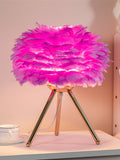 HULIANFU table lamps for bedroom modern luxury living room led feather lamp for bedroom bedside lamp desk lamp aesthetic girl cute nordic
