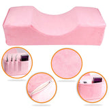 HULIANFU Professional Lash Pillow Neck Support Eyelash Pillow Soft Grafting Eyelashes Memory Foam Eyelash Extension Pillow Makeup Salon