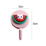 HULIANFU New Cute Animal Wall Hook for Key Holder Coat Towel Hanging Plastic Mask Holder Bathroom Organizer Wall Decor Home Accessories