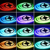 HULIANFU Smart LED Strip Lights 16.4ft WiFi LED Lights Work With Alexa Google Assistan For Home Kitchen TV Party Decorative Led Lamp
