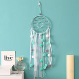 HULIANFU Original silver gray dream catcher 2 ring Indian feather hanging art gifts to bestie friends creative valentine's day gifts