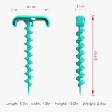 HULIANFU Training Stakes Portable Dog Leash Pile Tie-Out Stick Chew Toy Elasticity Chain for Outdoor Camping Backyard pet leash