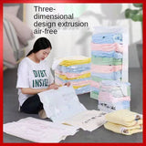 HULIANFU Pumping-free vacuum compression bag three-dimensional storage bag quilt clothing storage bag moving and finishing packing bag