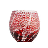 HULIANFU Japanese Edo Kiriko Handmade Wine Glassware Satsuma Kiriko Whisky Glass Sake Cup 8oz Water Cup In Gift Box