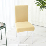 HULIANFU Waterproof Elastic Chair Cover With Back Dining Room Chair Covers Jacquard Covers For Chairs For Kitchen Wedding Hotel Banquet