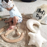 HULIANFU Nordic Kids Room Love Moon Star Shaped Cotton Hanging Decoration Scandinavian Kids Baby Bedroom Room Interior Decor Supplies