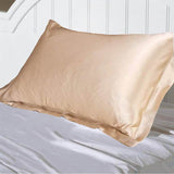HULIANFU Pure Emulation Silk Satin Pillowcase Comfortable Pillow Cover Pillowcase For Bed Throw Single Pillow Covers