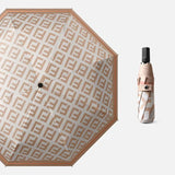 HULIANFU Mini Umbrella 6 Ribs Luxury Women Umbrellas Anti UV Parasol Five-Folding Fashion Sun Protection Small Umbrella Vinyl