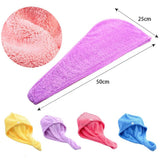 HULIANFU Rapid Drying Hair Towel Microfiber Soft Skin Friendly Warp Hat Quickly Hair Drying Cap Bath Tool Shower Towel Women Lady Toallas