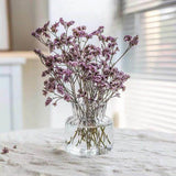 HULIANFU Simple Transparent Glass Small Vase Nordic Decoration Living Room Flower Home Vases For Flowers Aromatherapy Bottle
