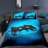 HULIANFU ROMANZO 2/3 Pcs Gamer Duvet Cover Cartoon King Queen Single Bedding Sets Kids Boys Girls Bed Set Game Quilt Comforter Covers
