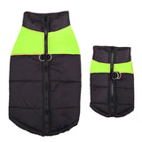 HULIANFU New Waterproof Big Dog Vest Jacket Winter Warm Pet Dog Clothes For Small Large Dogs Puppy Pug Coat Dogs Pets Clothing 4XL 5XL