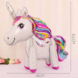 HULIANFU Pink Pony Horse Balloons Helium Unicorn Foil Balloon Kids Toys Wedding Birthday Baby Shower Animal Party Decoration Supplies