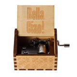 HULIANFU  Wooden Hand Crank Music Box Magic School Game Jurassic Park Godfather Children  Holiday Gift Christmas New Year Gift