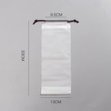 HULIANFU Matte Translucent Plastic Bag Umbrella Storage Bag Reusable Portable Umbrella Drawstring Storage Cover Home Storage Organizer