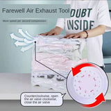 HULIANFU Pumping-free vacuum compression bag three-dimensional storage bag quilt clothing storage bag moving and finishing packing bag