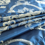 HULIANFU ROMANZO European style bedding set 3piece/set double/single/double/large double bed quilt cover + pillowcase Satin jacquard