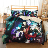 HULIANFU ONE Piece Japan Anime Game Summer Bed Pillowcases Quilt Duvet Cover Set Single Queen King 3D Photo Bedding Set