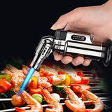 HULIANFU Metal Windproof Turbo Gas Lighters Smoking Accessories Kitchen Cooking Jewelry Welding Cigarettes Lighters Gadgets For Men
