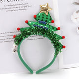 HULIANFU 2023 Cute Green Christmas Tree Headband Headwear Christmas Gifts For Children 2023 Merry Christmas Decor For Home Navidad Ornaments