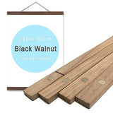 HULIANFU Magnetic Poster Hanger Frame Teak Wooden Hanger Frame Natural Painting Photo Frame Canvas Wall Art Craft Frame Art Hanger Frame