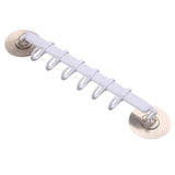 HULIANFU Organizer Hook Plastic Bathroom Sucker Vacuum Frame Towel Double Adjustable Wall Tool Shelves Flexible Cupboard Holder Hanger