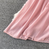 hulianfu Yellow/Purple/White Chiffon Dress Women Sexy Slash Neck Ruffle Robe Elegant Ruffle High Waist Vestidos Female Beach Vacation New