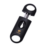 HULIANFU Top Selling Cigar Cutter Creative Metal Portable Stainless Steel Blade V-Shaped Cigar Scissors for Men Boyfriend Gifts