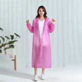 HULIANFU Reusable Thicken Women Men Rain Coat Waterproof Jacket Poncho Cloak Hood Hoodie Suit Raincoat For Tourism Fishing Cycling Hiking