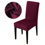 HULIANFU Solid color stretch Chair Cover Spandex Fabric seat Chair Covers restaurant Hotel Party Banquet Slipcovers home decoration event