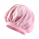 HULIANFU Unisex Adults Satin Nightcap Wide-brimmed Single Color Men Women Sleeping Cap for Spring Autumn Winter